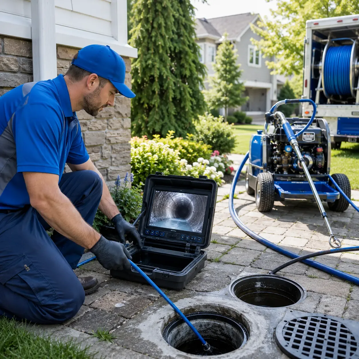 Outdoor drain cleaning professionals serving Lockport, NY